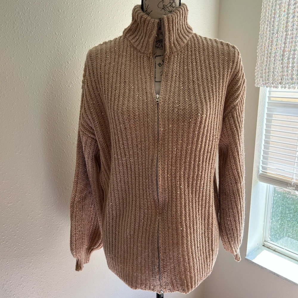 Cozy Brown Knit Sweater - Picture 10 of 11